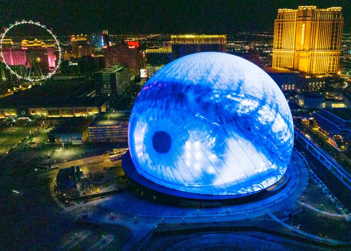 Here’s what the Sphere has displayed on its exterior in its 1st year — PHOTOS