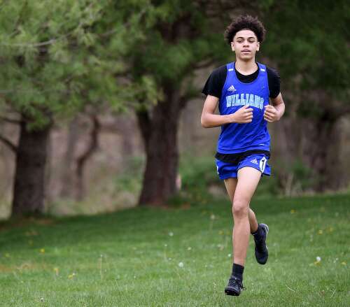 Williams School sophomore Jadiel Thomas is competing as a one-man track team