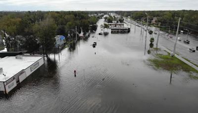 Drone Footage Shows Widespread Flooding in Daytona Beach After Ian
