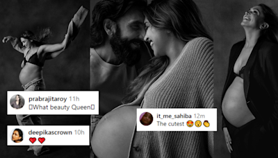 Deepika Padukone flaunts baby bump in stunning maternity photoshoot with Ranveer Singh; Fans are all hearts