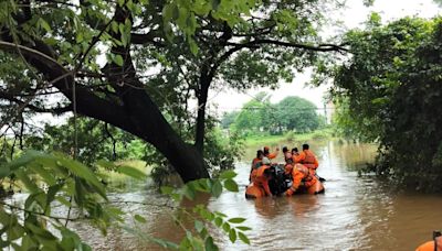 NDRF team rescues 49 people stranded due to heavy rain at resorts in Thane