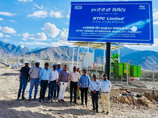 Ladakh: Transport secretary Amit Sharma makes maiden visit to nation’s first green hydrogen mobility projects