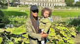 Eve and Son Wilde Wolf Match in Green as They Pose in Picturesque English Countryside