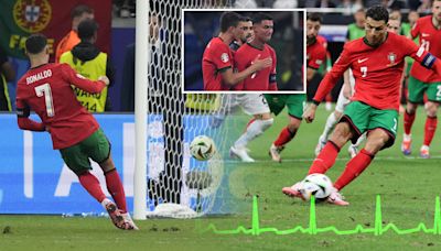 Cristiano Ronaldo's mentality summed up by heart rate monitor vs Slovenia