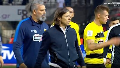 Video: Matías Almeyda enloqueció tras la derrota y agarró a un dirigente del cuello