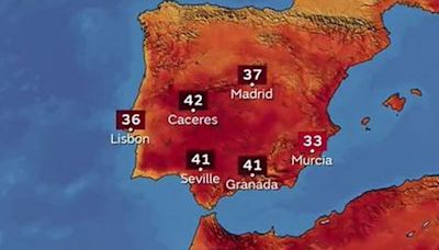 Heatwave warning for European holidaymakers as parts of Spain to hit 42°C