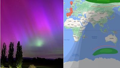 Auroras boreales: El mapa que indica dónde ver el fenómeno atmosférico en tiempo real