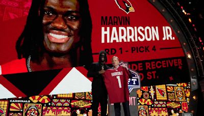 Arizona Cardinals select WR Marvin Harrison Jr. at No. 4, edge rusher Darius Robinson at No. 27