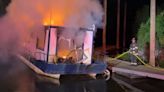 Houseboat catches fire at Sacramento River boat launch