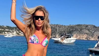 Amanda Holden, 53, flaunts her incredible physique in colourful bikini