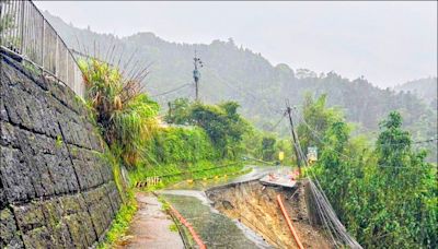 大雨持續 南投多條道路仍中斷