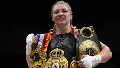 Lauren Price crowned welterweight world champion in Cardiff
