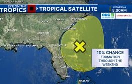 Eye on the Tropics: NHC tracking low-pressure system off Florida’s coast