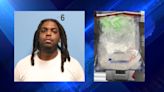 Man arrested after fleeing from traffic stop, pound of methamphetamine seized