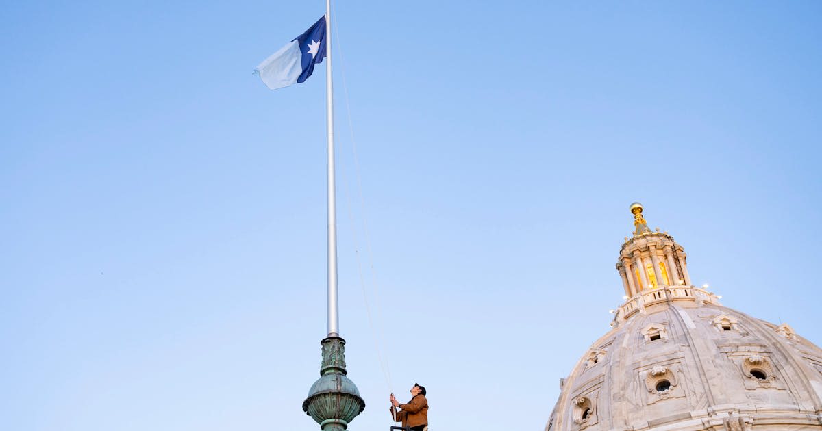 'Watching history happen': Minnesota's redesigned flag raised at State Capitol