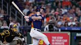 Kyle Tucker 12th with 2 triples in an inning, driving in runs with each as Astros rout Padres 12-2