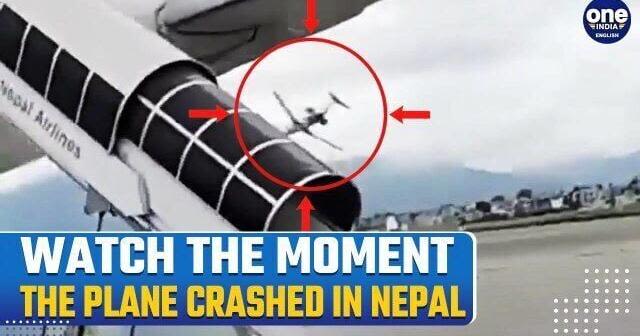 Nepal Plane Crash: Video Shows Exact Moment Plane Crashed At Kathmandu Airport | Watch