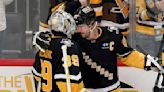 Crosby reaches 1,000 assists, Karlsson nets winner as Pens boost playoff odds by edging Detroit 6-5