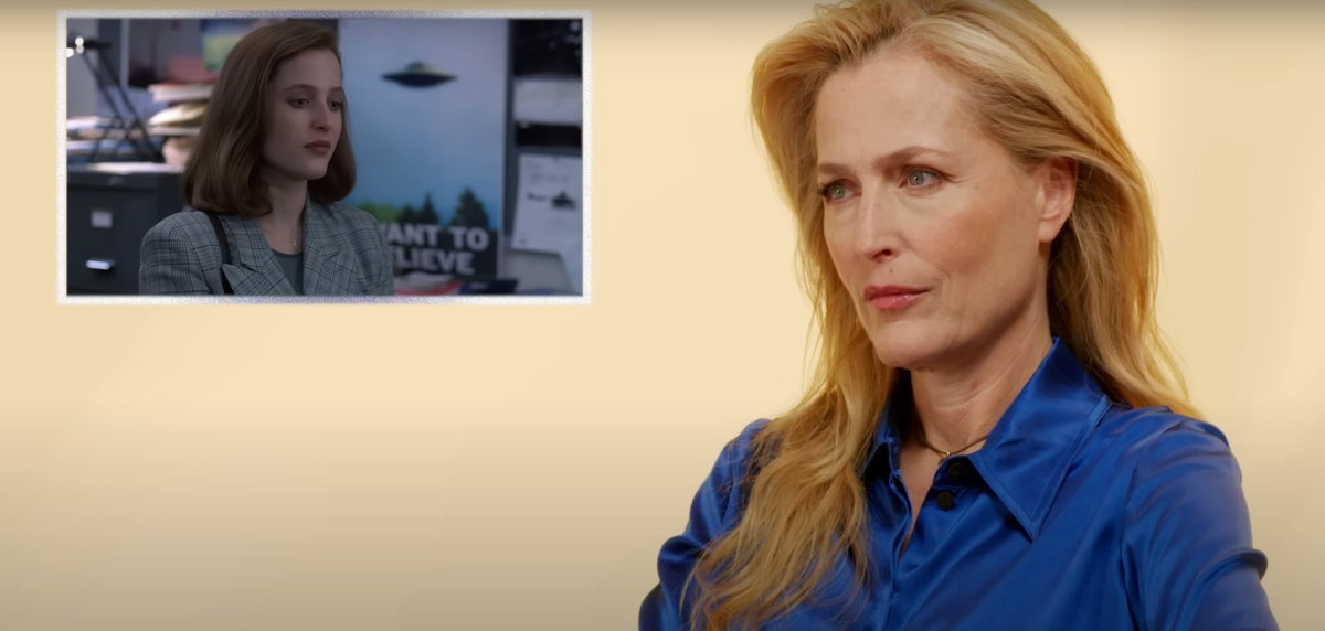 Gillian Anderson Cringes at Old Footage From The X-Files