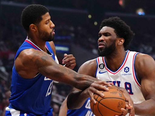 "I love him for this lmfao" - NBA fans react to Joel Embiid seemingly trying to recruit Clippers star Paul George