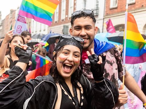 In pictures: Thousands brave the rain for Dublin’s Pride parade