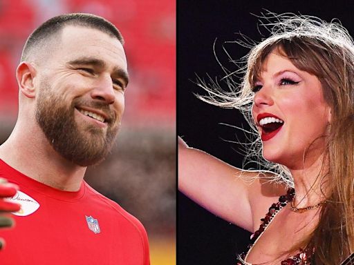 Travis Kelce Adorably Signs a Taylor Swift Chiefs Jersey for a Young Fan at Training Camp