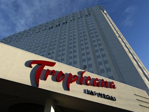 Las Vegas blows a kiss goodbye - literally - to the Tropicana with a flashy casino implosion