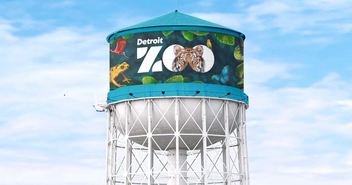 Detroit Zoo unveils new design of water tower