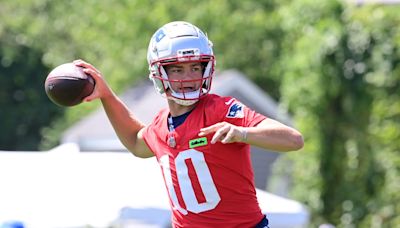 One day following QB Drake Maye's every move at Patriots training camp