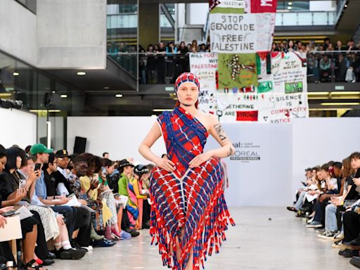 Pro-Palestine activists disrupt Central Saint Martins graduate show