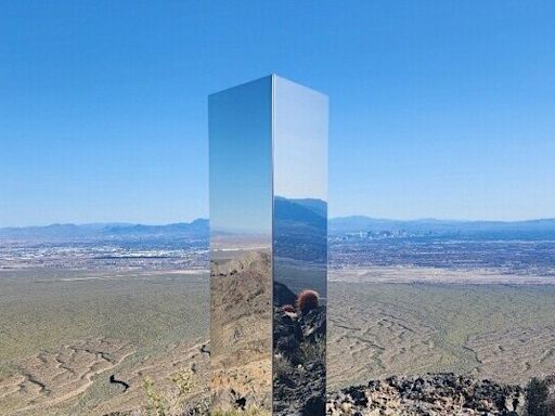 A Mysterious Monolith Appears Near Las Vegas. Why? It’s Anyone’s Guess.