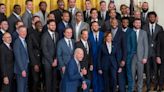 Steph Curry commends ‘iconic’ moment Biden took the knee during Warriors presentation