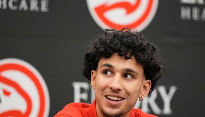 Hawks’ Zaccharie Risacher focusing on ‘good stuff’ instead of pressure as NBA’s No. 1 overall pick