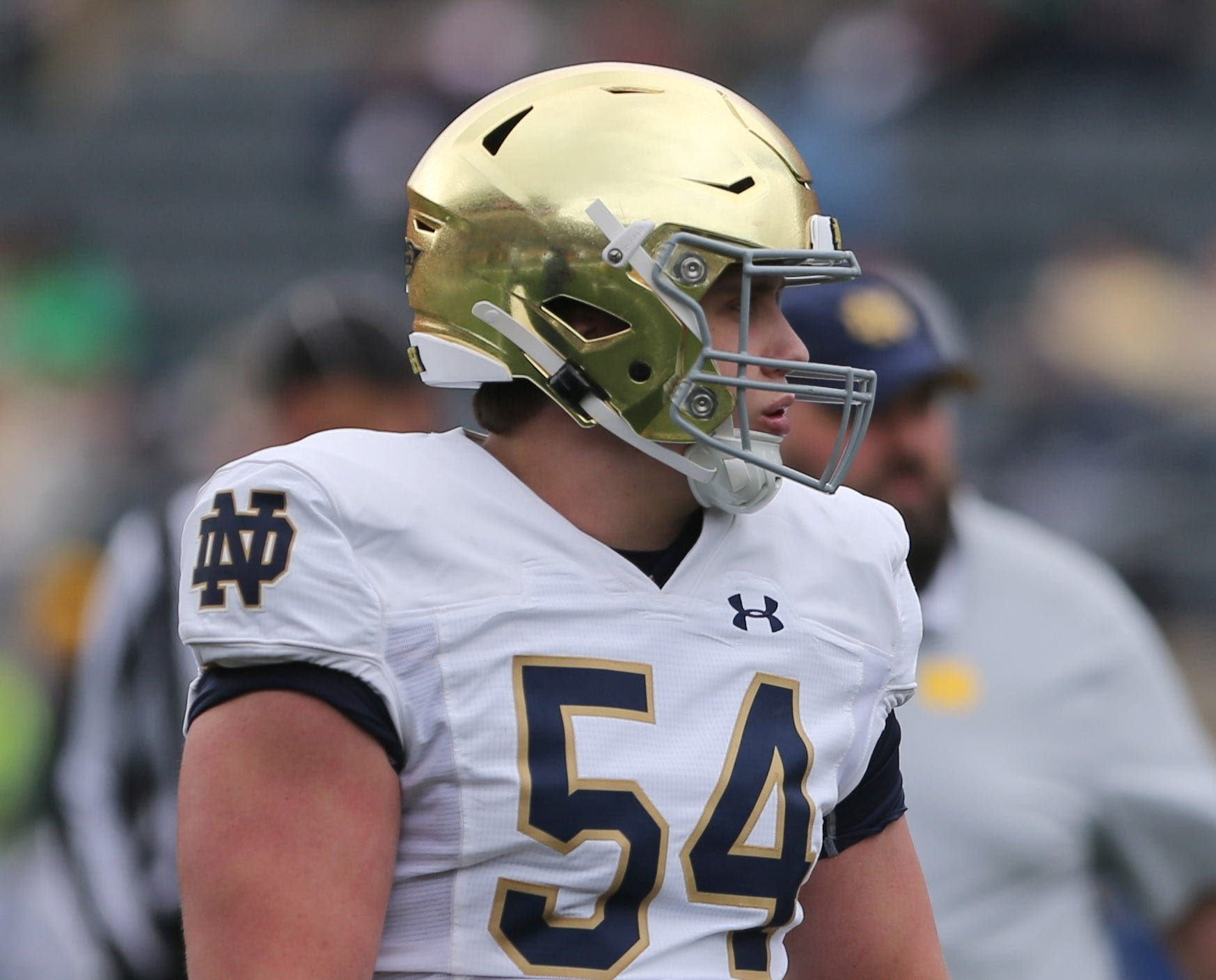 Anthonie Knapp has high praise for Notre Dame head coach Marcus Freeman