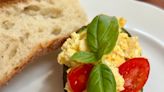 Serve yummy egg salad in an avocado