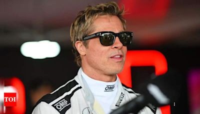 Brad Pitt revs up for Formula One in style at the British Grand Prix! | English Movie News - Times of India