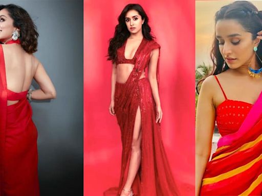 Shraddha Kapoors Stree Power: 5 Times Actress Looked Mesmerising In Red Hot Sarees