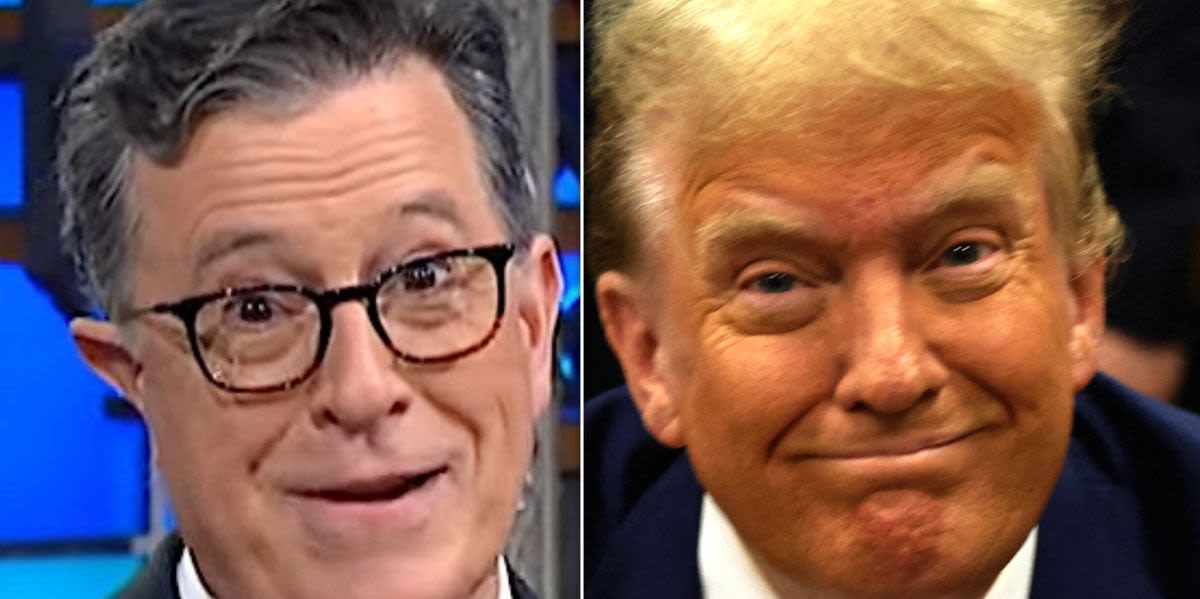 Stephen Colbert Taunts Trump Over Truly Weird Moment With His Big-Money Donors