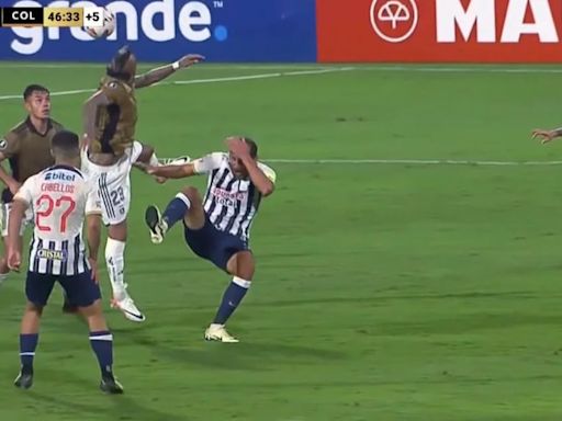 Arturo Vidal aplicó manotazo a Hernán Barcos y jugadores de Alianza Lima pidieron que sea amonestado en Colo Colo por Copa Libertadores