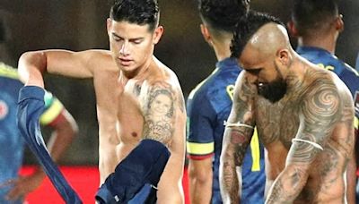 Arturo Vidal puso a James a la altura de Messi y Luis Suárez; de último, pero lo incluyó