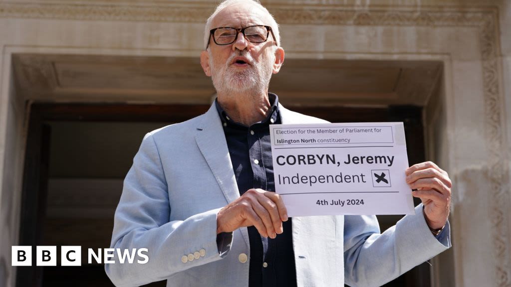 Jeremy Corbyn: My treatment by Labour not a good example