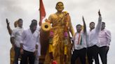 Opposition Stages 'Hit With Footwear' Yatra In Mumbai Over Shivaji Statue Collapse