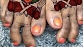 Woman's unique foot tattoo goes viral – but people are baffled by 'bizarre' toes