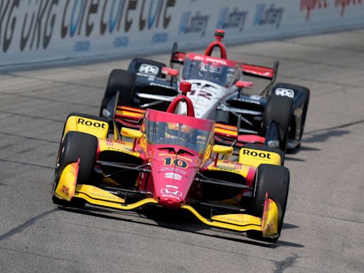 Will Power wins IndyCar Series race at Iowa Speedway that ended with a 4-car crash on the last lap