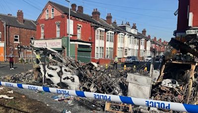 'Very visible police presence' on streets of Leeds after mass riot erupts with vehicles overturned and set on fire