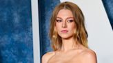 Hunter Schafer Wore a Single Feather as a Top at the Vanity Fair Oscars Party