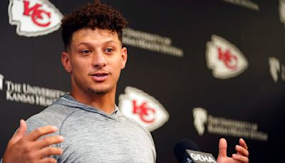 Chiefs QB Patrick Mahomes is proudly bringing a TV to training camp this year