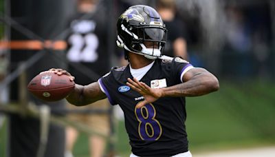 Lamar Jackson dura solo una hora en su primer entrenamiento