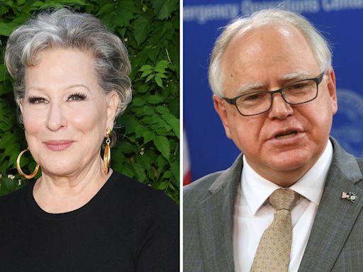 Bette Midler's Tim Walz age post takes off online