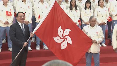 港隊代表團授旗 運送冷氣、獎金加碼助戰巴黎奧運